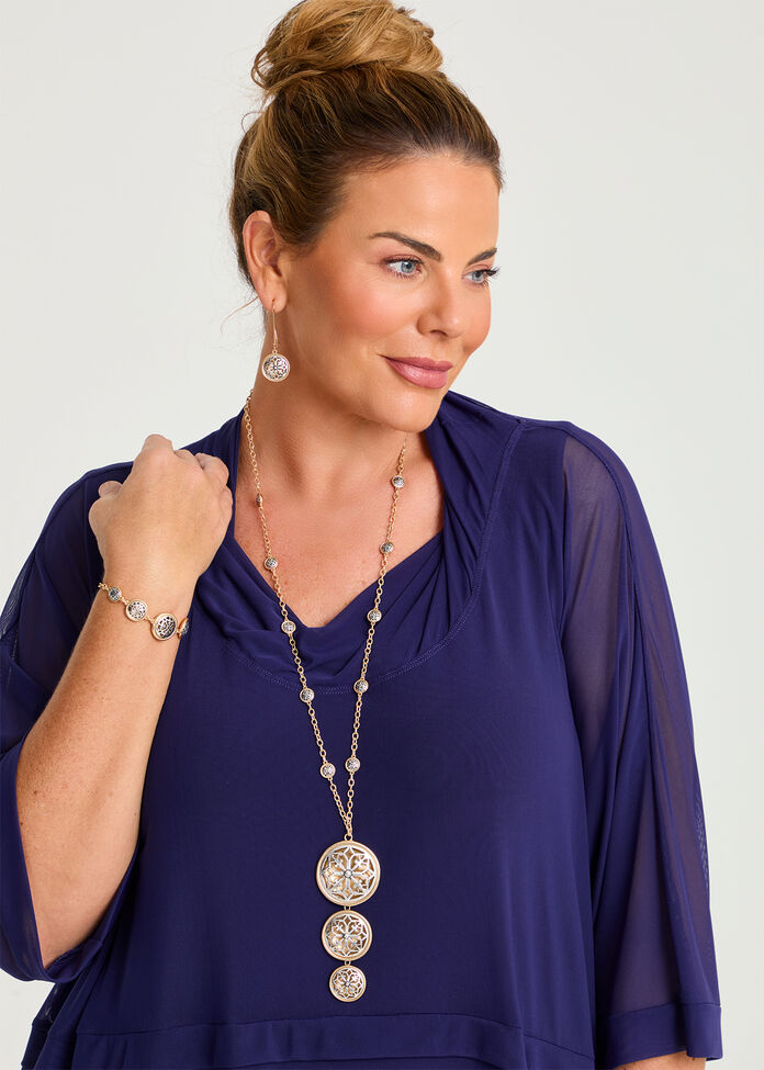 Filigree Long Necklace, , hi-res