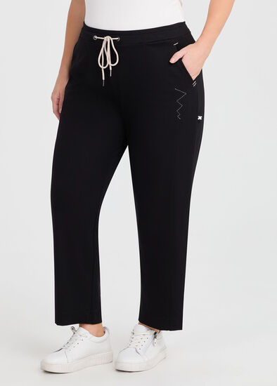 Plus Size Ponte Celia Stitch Detail Pant