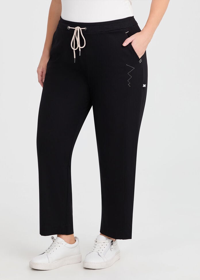 Ponte Celia Stitch Detail Pant, , hi-res