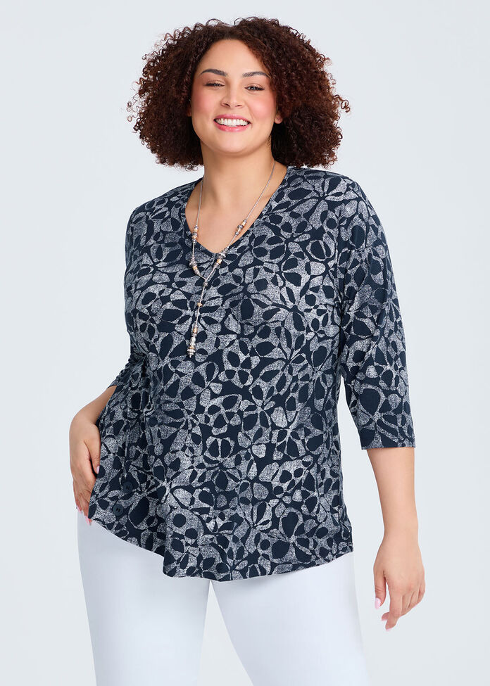 Natural Everyday Abstract Top, , hi-res