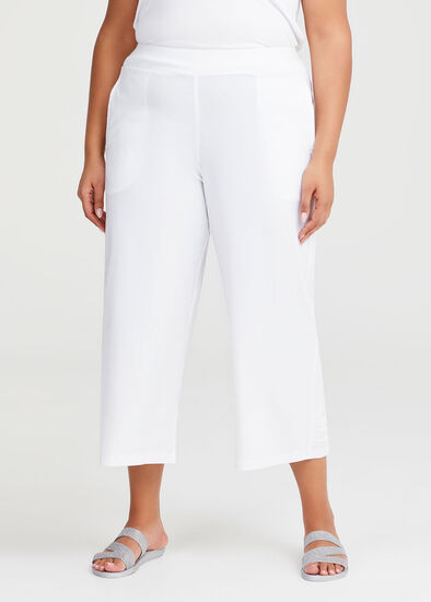 Plus Size Bamboo Trapeze Solace Crop Pant