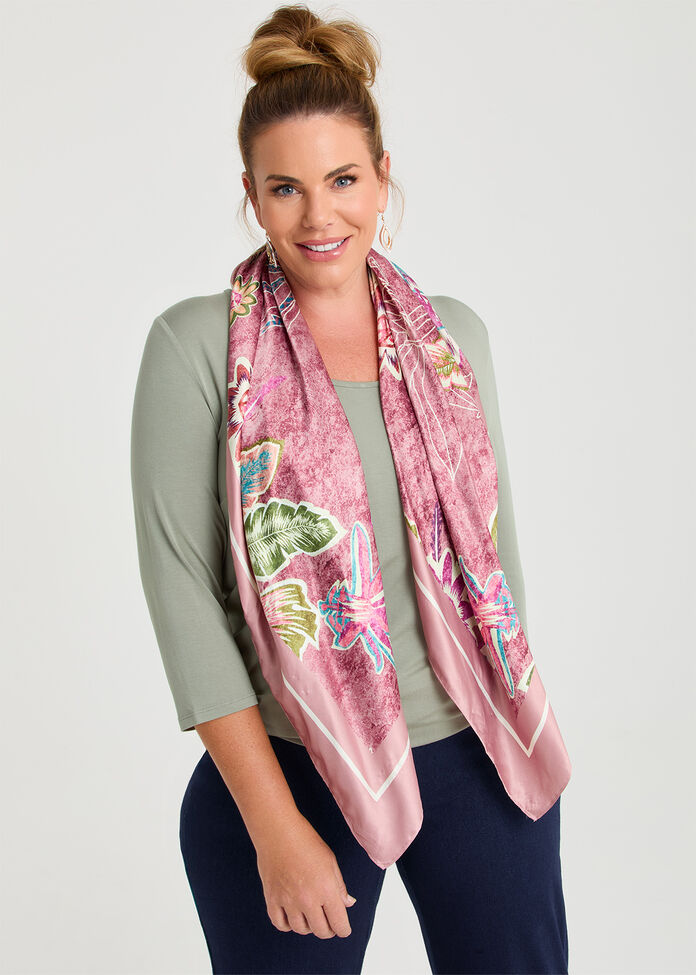 Pretty Floral Scarf, , hi-res
