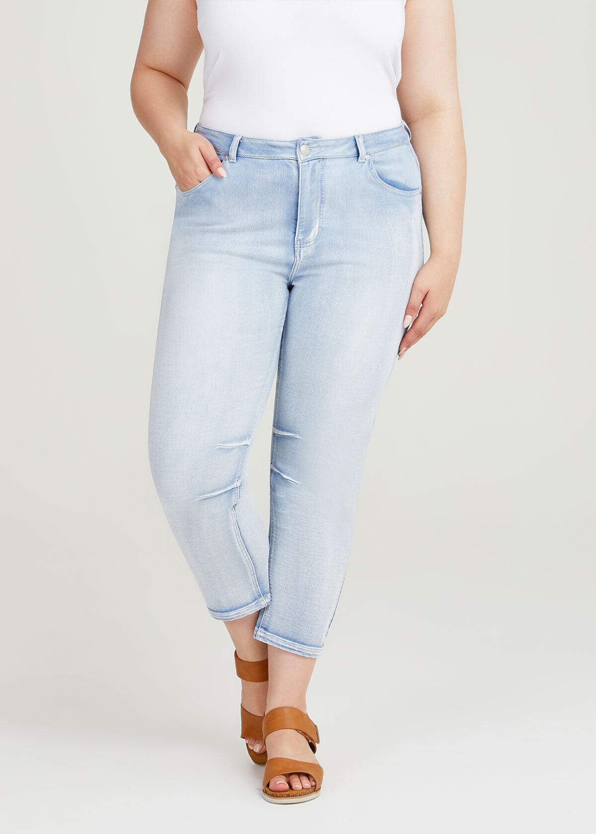 Plus size sale ankle jeans