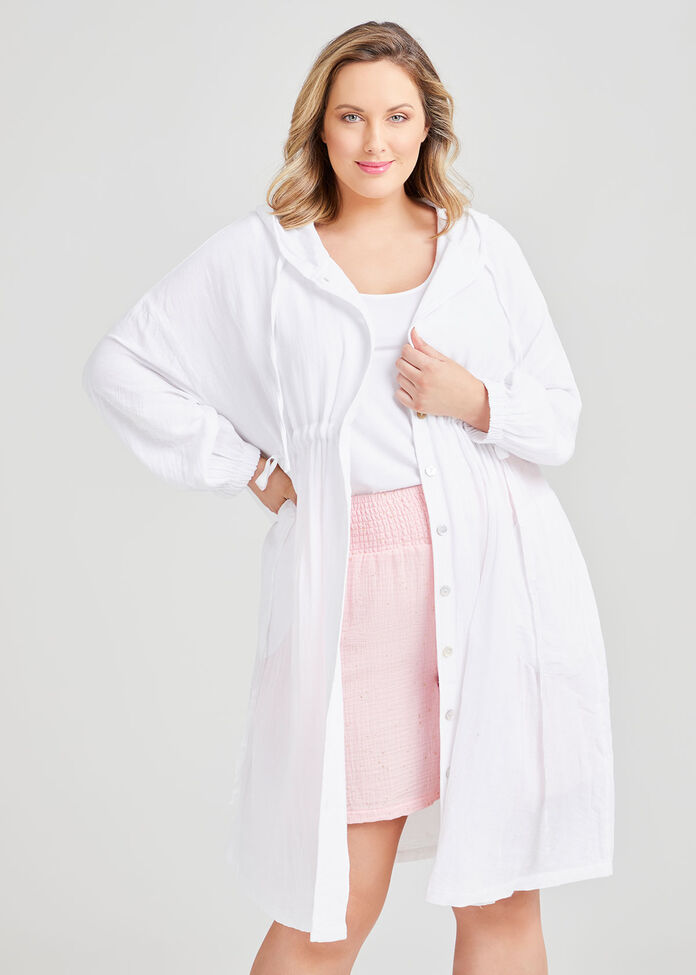Cotton Hoddie Cover Up, , hi-res
