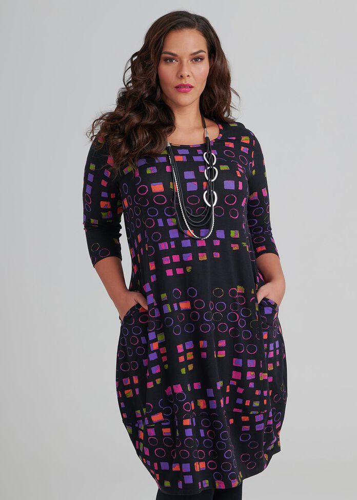 Quatro 3/4 Sleeve Dress, , hi-res