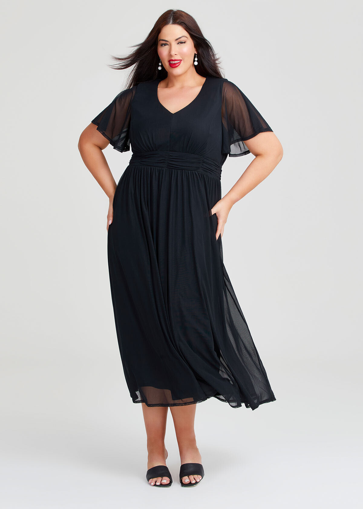 Plus size midi dresses for special occasions on sale