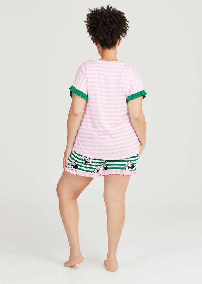 Minnie Mouse Stripe Pyjama Top, , hi-res