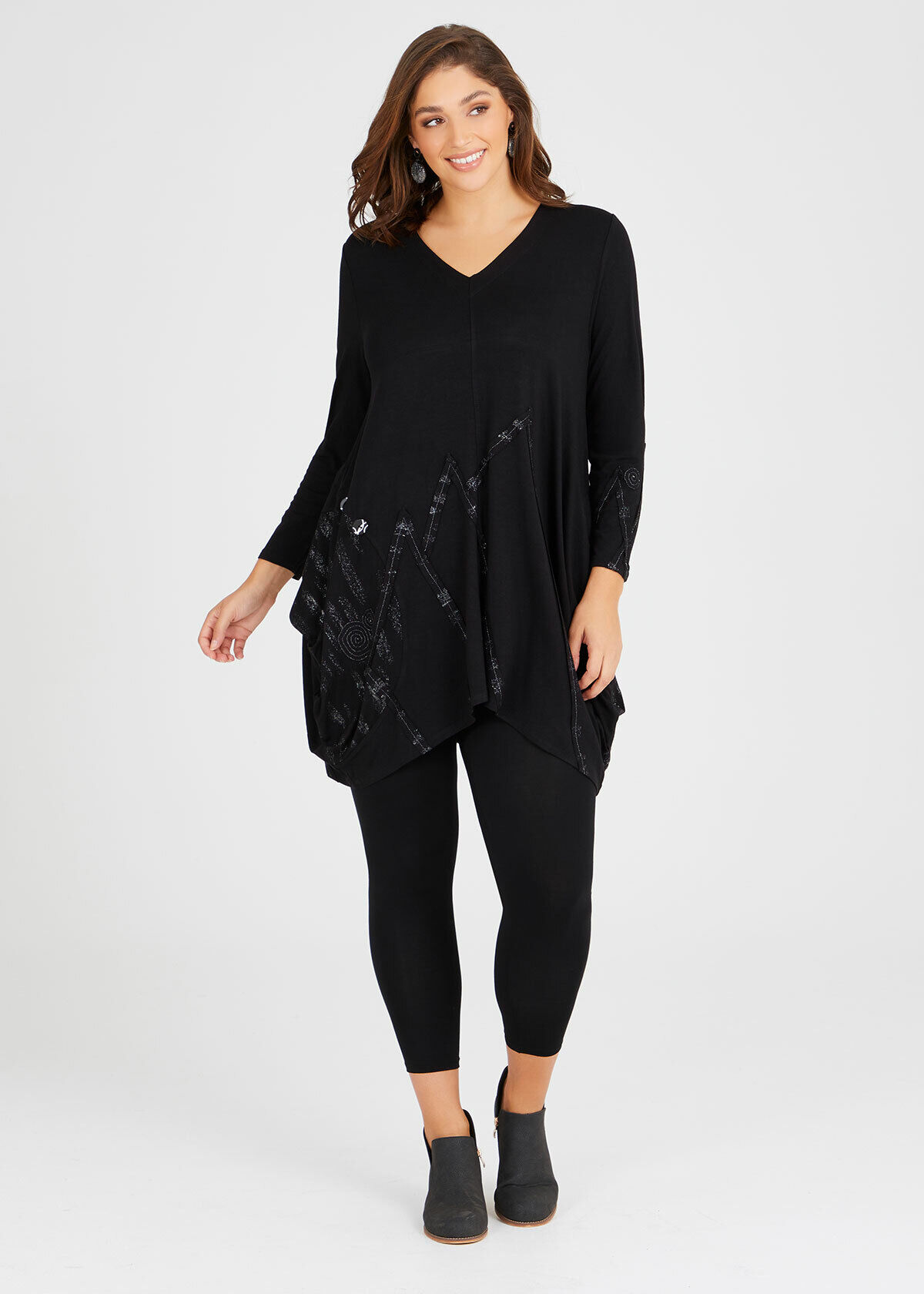 Shop Bamboo Breezy 7/8 Legging in Black 