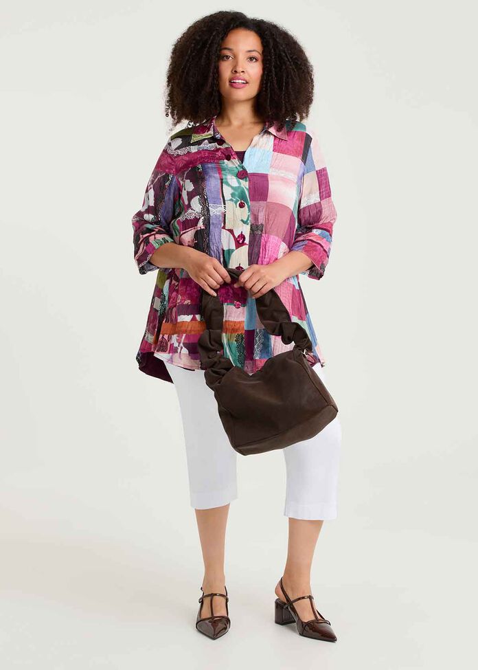 Berry Bliss Natural Spliced Shirt, , hi-res