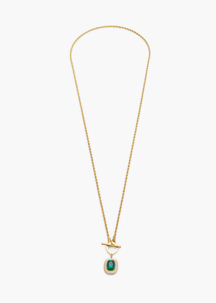 Emerald Cut Multi Wear Necklace, , hi-res