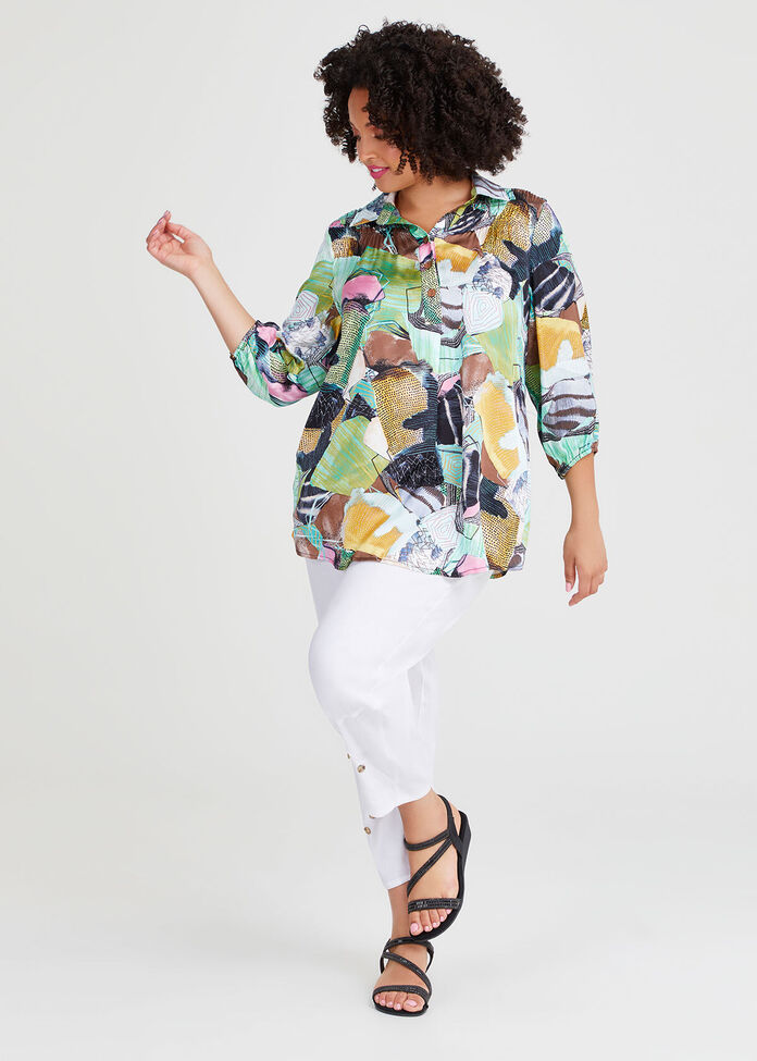 Malibu Satin Natural Tunic, , hi-res
