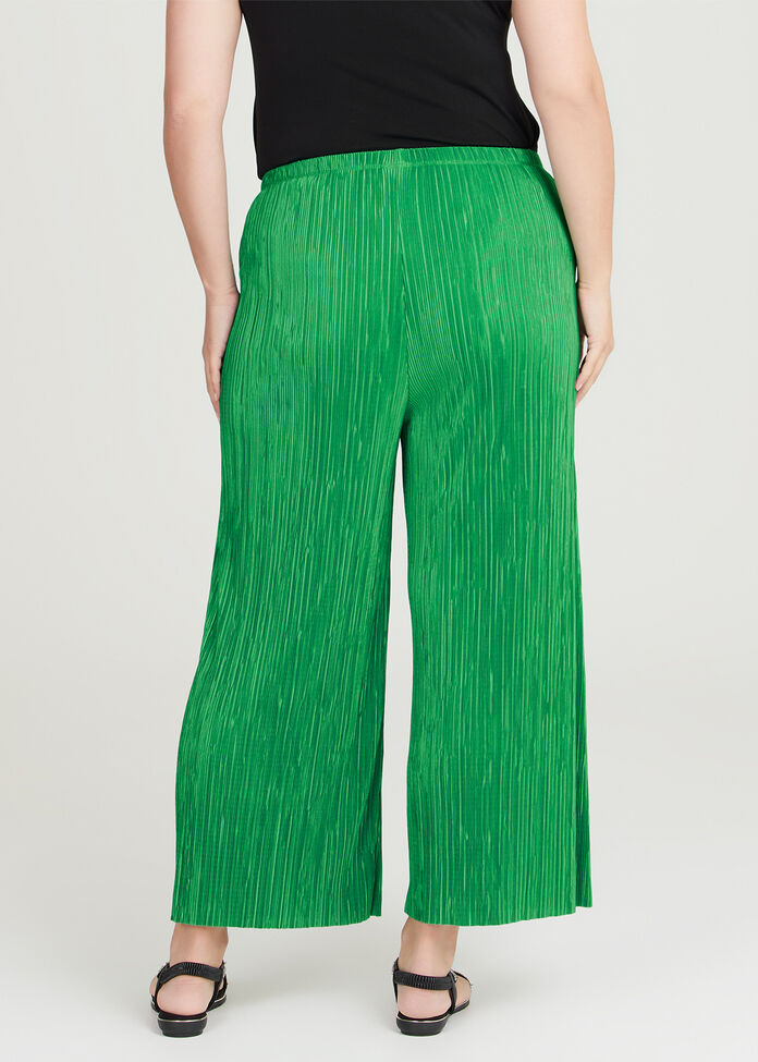 Shop Plus Size Pretty Pleat Culotte Pant in Green | Sizes 12-30 ...
