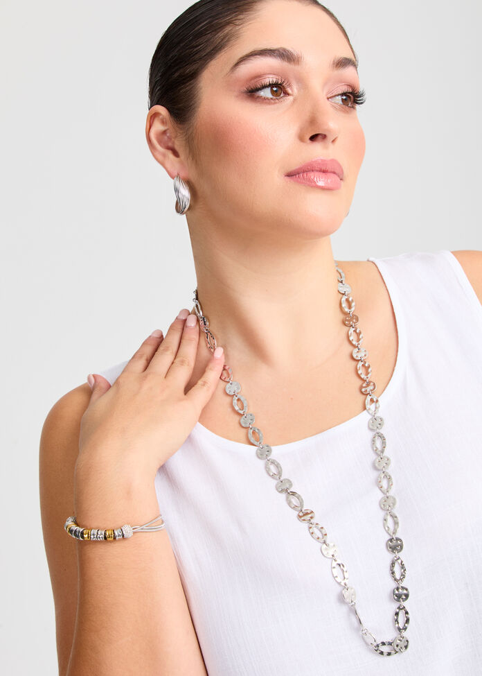 Premium Chain Detail Necklace, , hi-res