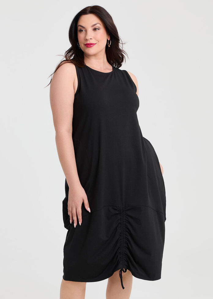 Cotton Isla Maxi Dress, BLACK, hi-res
