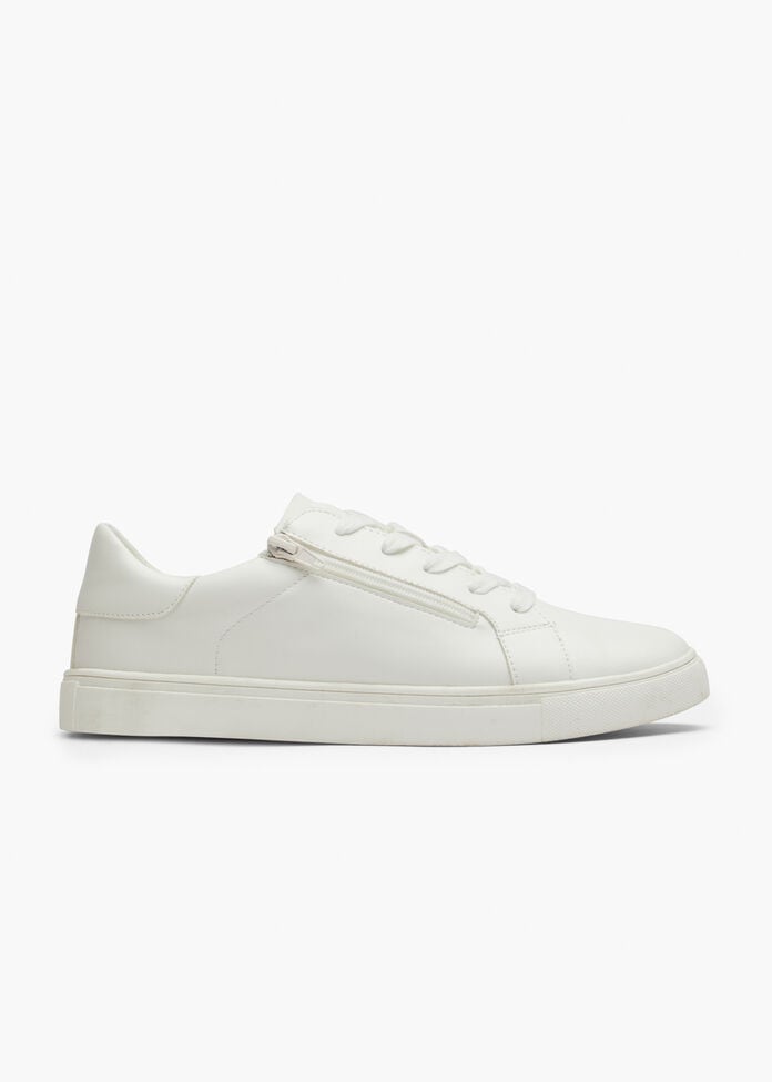 Lace Up Side Zip Sneaker, , hi-res