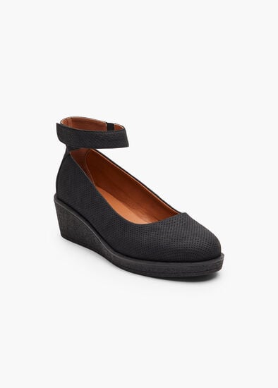 Plus Size Ankle Strap Wedge