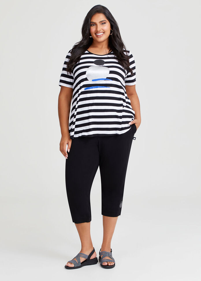 Natural Bay Stripe Top, , hi-res