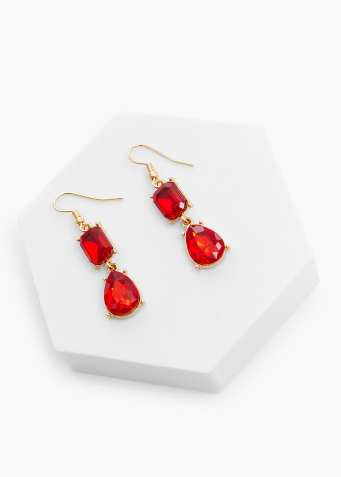 Jewel Drop Earrings, , hi-res