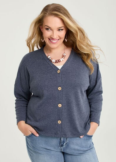 Plus Size Boyfriend Slouch Cardigan
