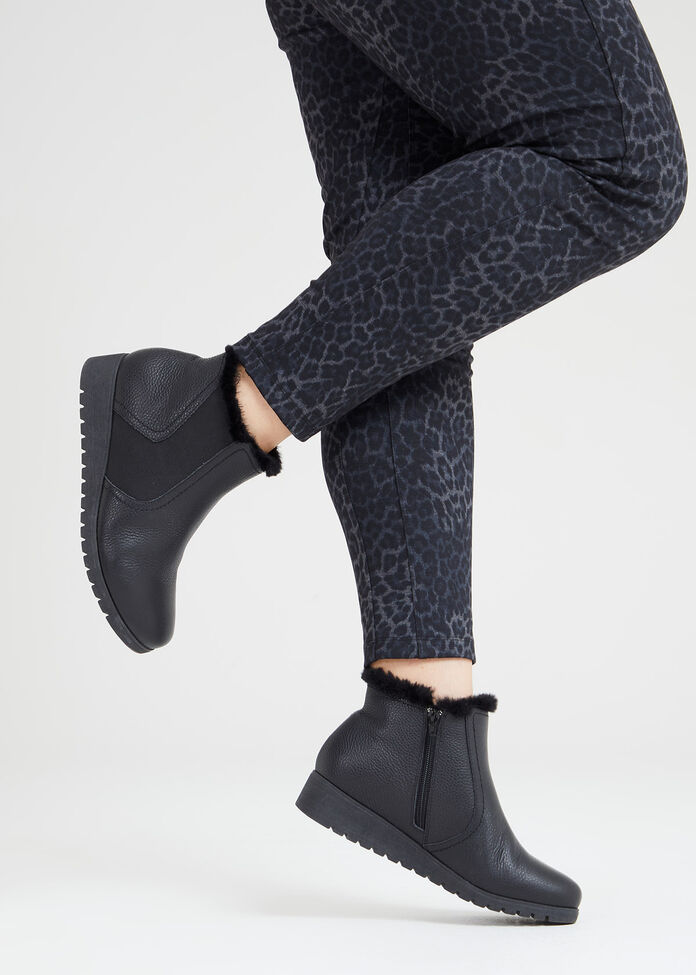 Leather Wedge Boot, , hi-res