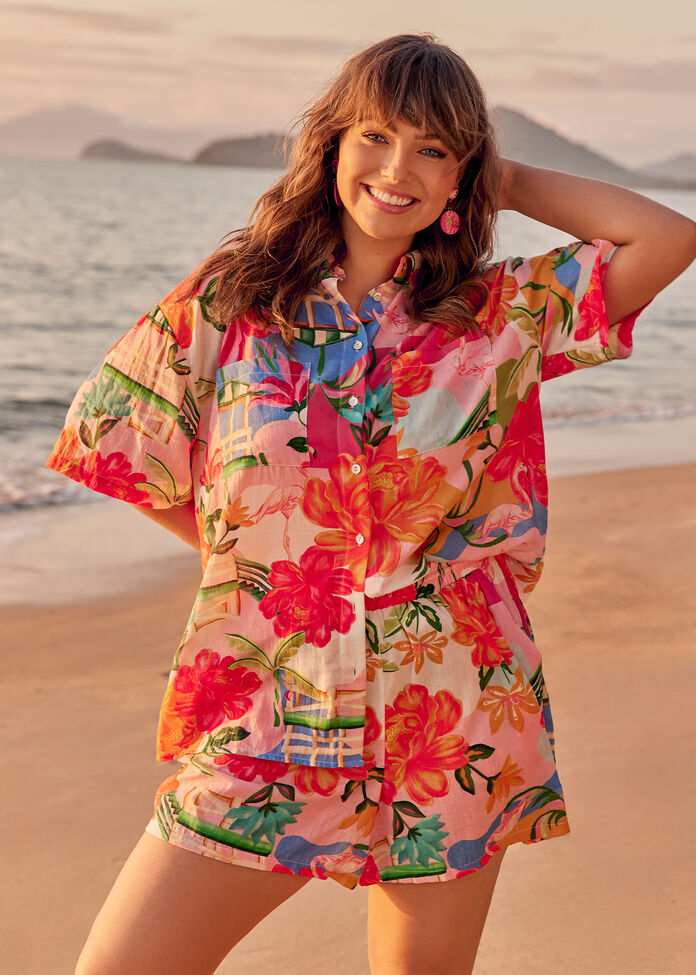 The Vacay Cotton Beach Short, , hi-res