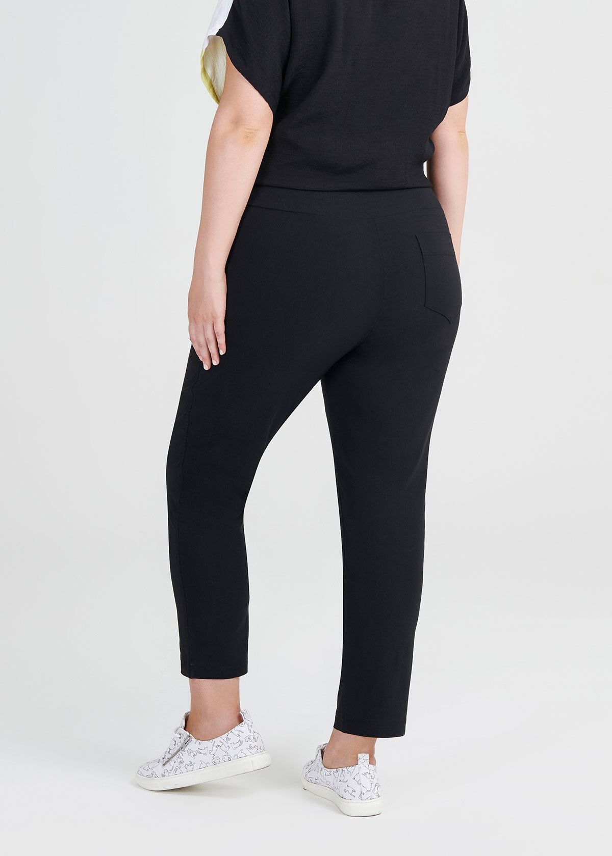 Plus size best sale black ankle pants