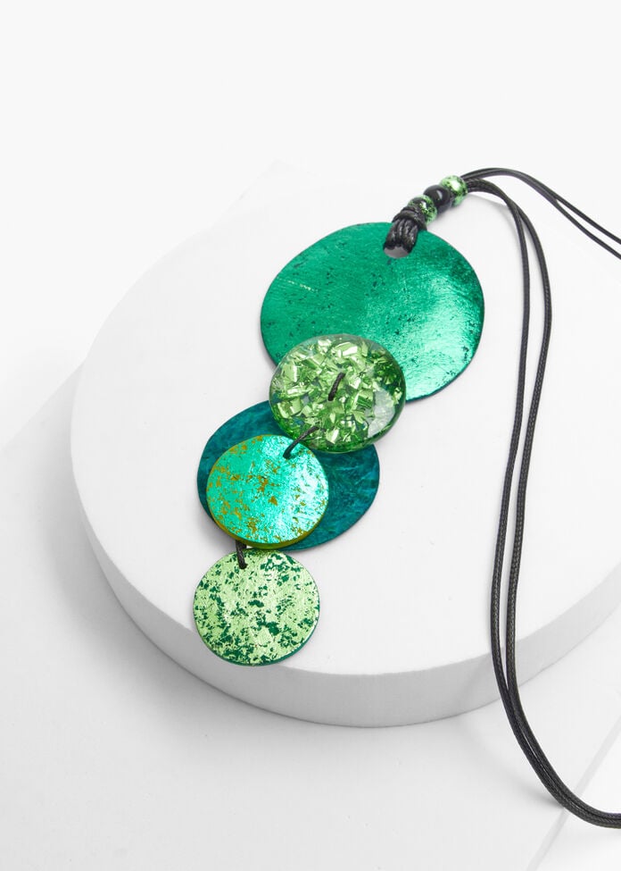 Metallic Foil Necklace, , hi-res