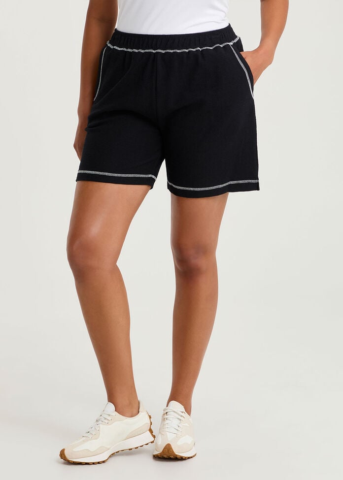 Cotton Contrast Stitch Short, , hi-res