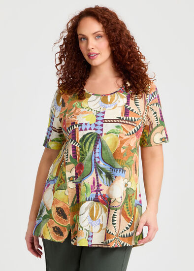 Plus Size Cotton Palmer Tunic
