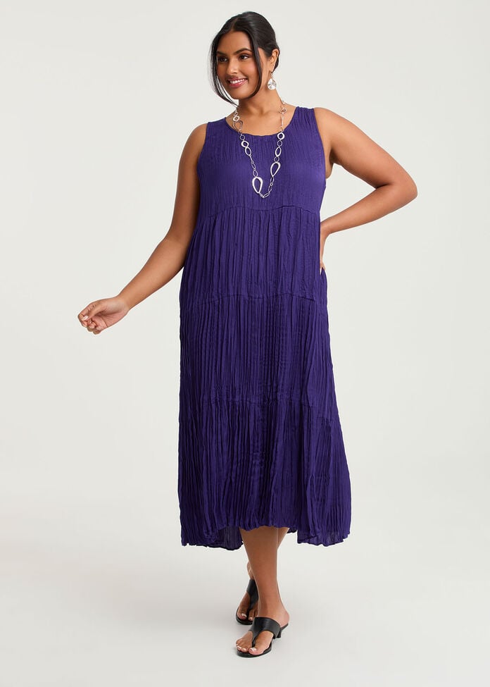 Pleated Enya Dress, , hi-res