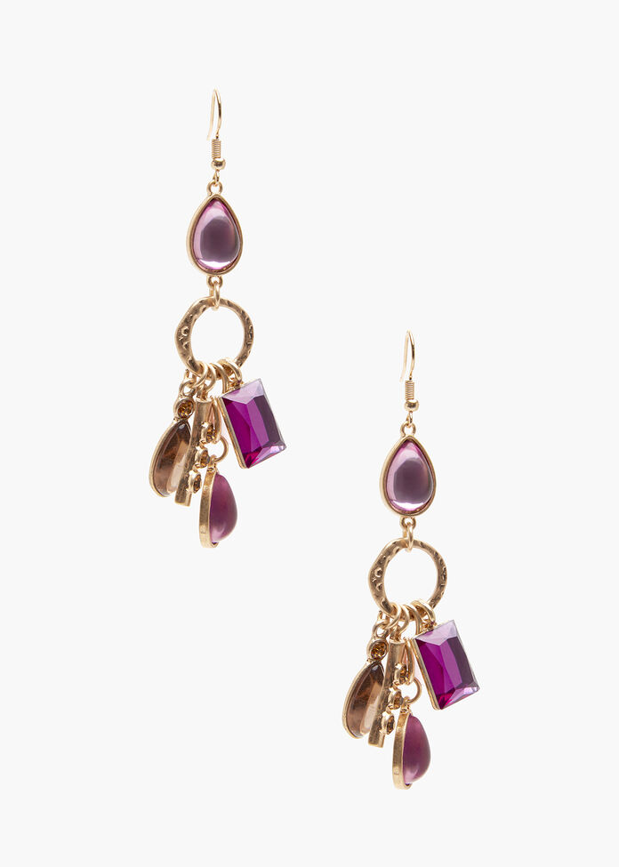 Beaded Statement Earrings, , hi-res