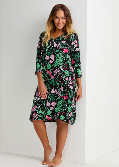 Plus Size Bamboo Midnight Jungle Nightie