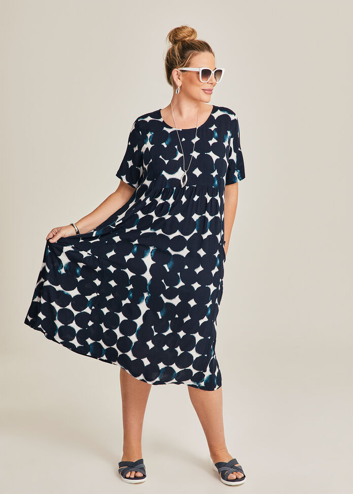 Natural Pocket Midi Dress, , hi-res