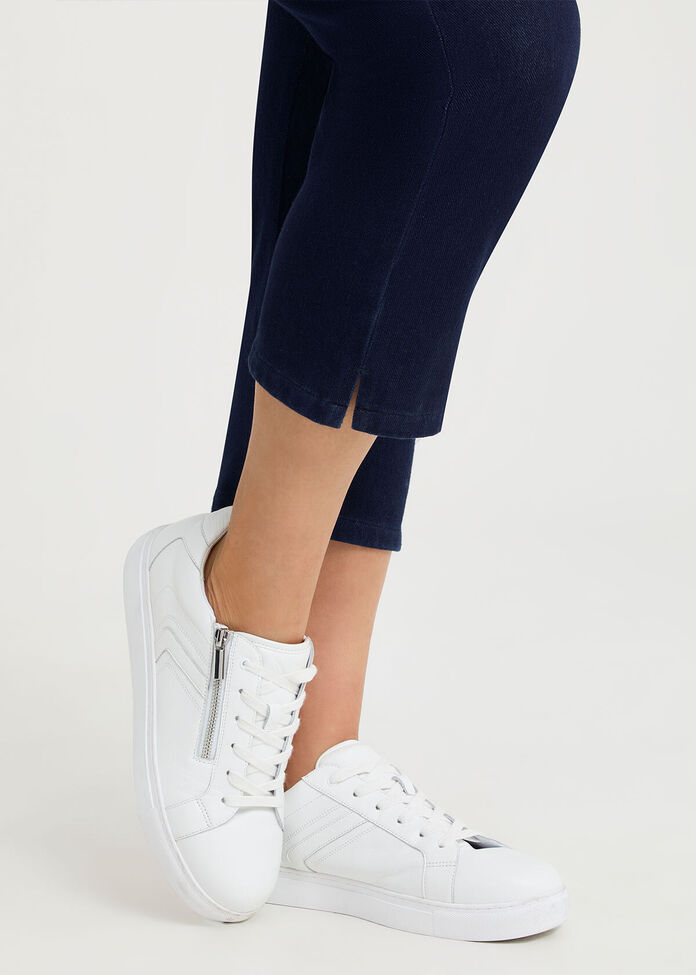 Orthotic Leather Zip Sneaker, , hi-res