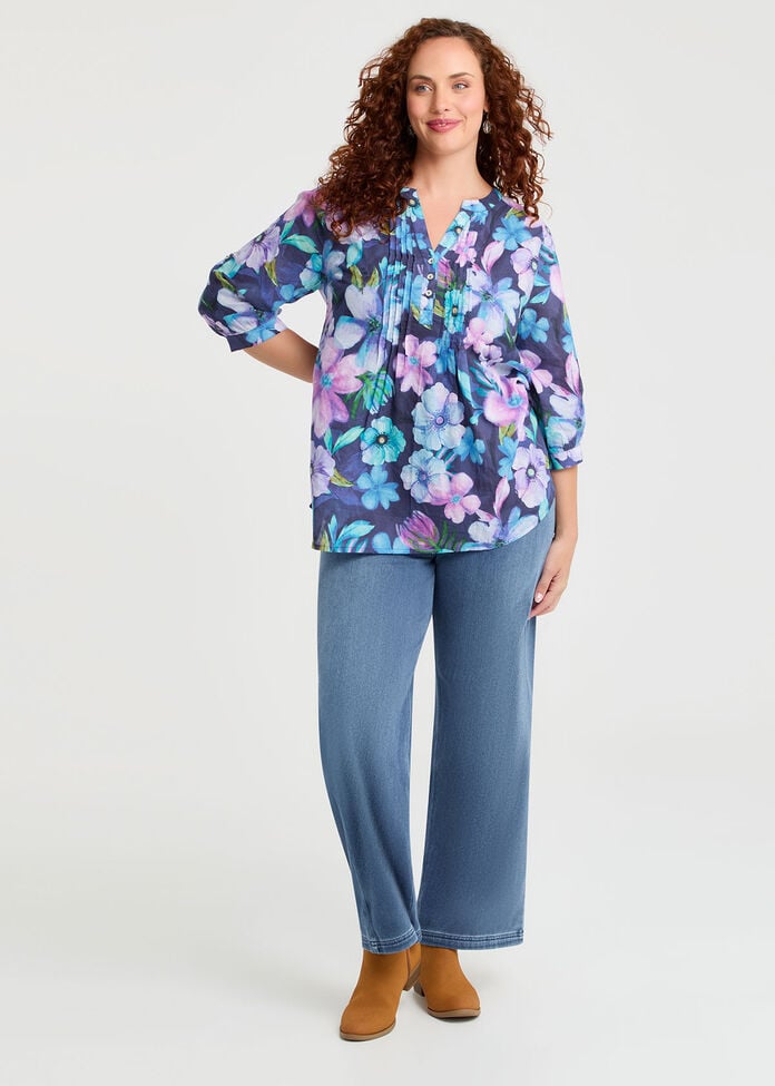 The Travel Wide Leg Jean, , hi-res