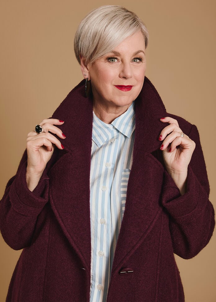 Madison Boiled Wool Coat, , hi-res