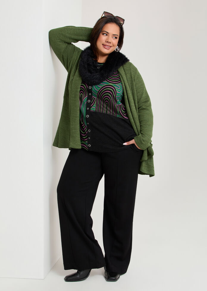 Jacquard Spliced Snug Tunic, , hi-res