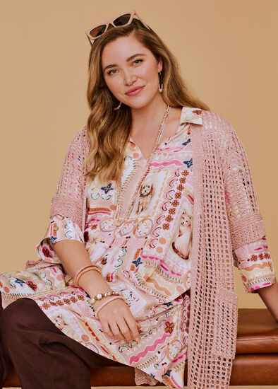 Plus Size Sweta Revival Natural Tunic