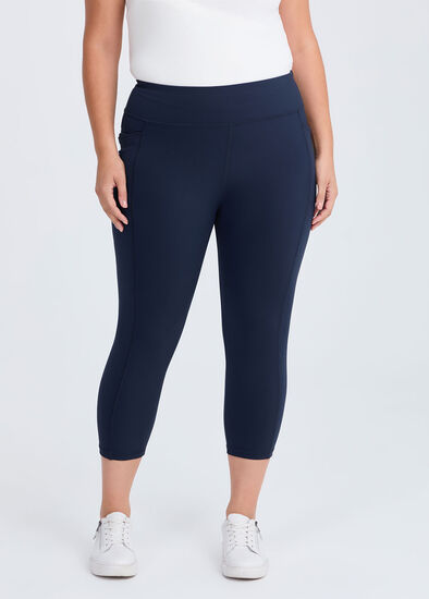Plus Size Cloud Touch Crop Pocket Legging