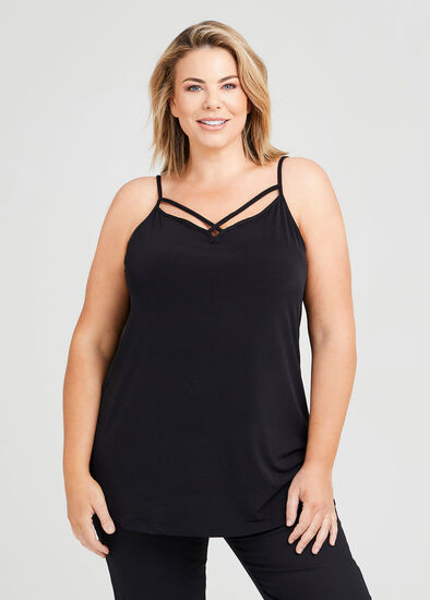 Anyfit Wear Camisoles for Women with Built in Bra Adjustable Strap Tank Tops  Cami Sleeveless Summer Tops Plus Size（S-4XL) 