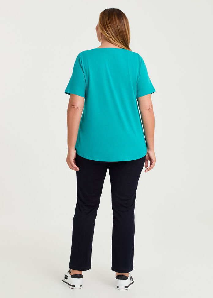 Organic Cotton V-neck T-shirt, , hi-res