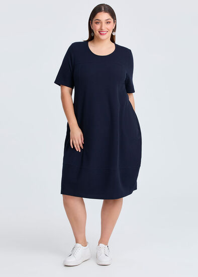 Plus Size Waffle Tulip Dress