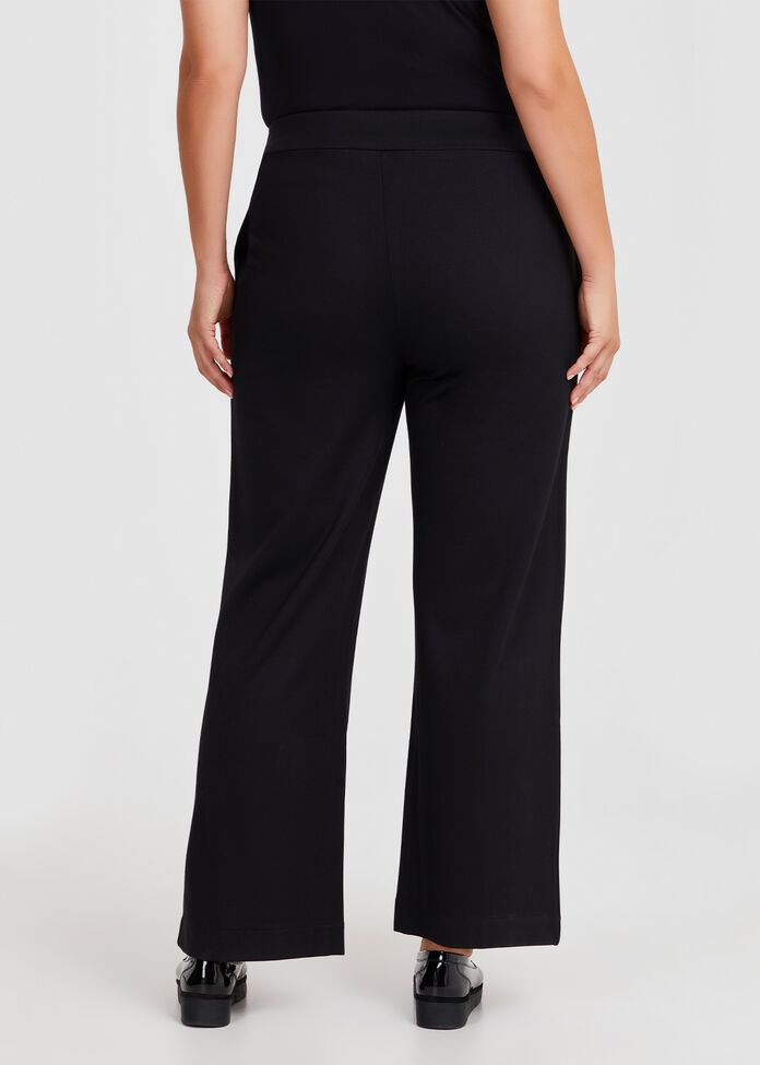 Petite Ponte Harper Wide Leg Pant, , hi-res