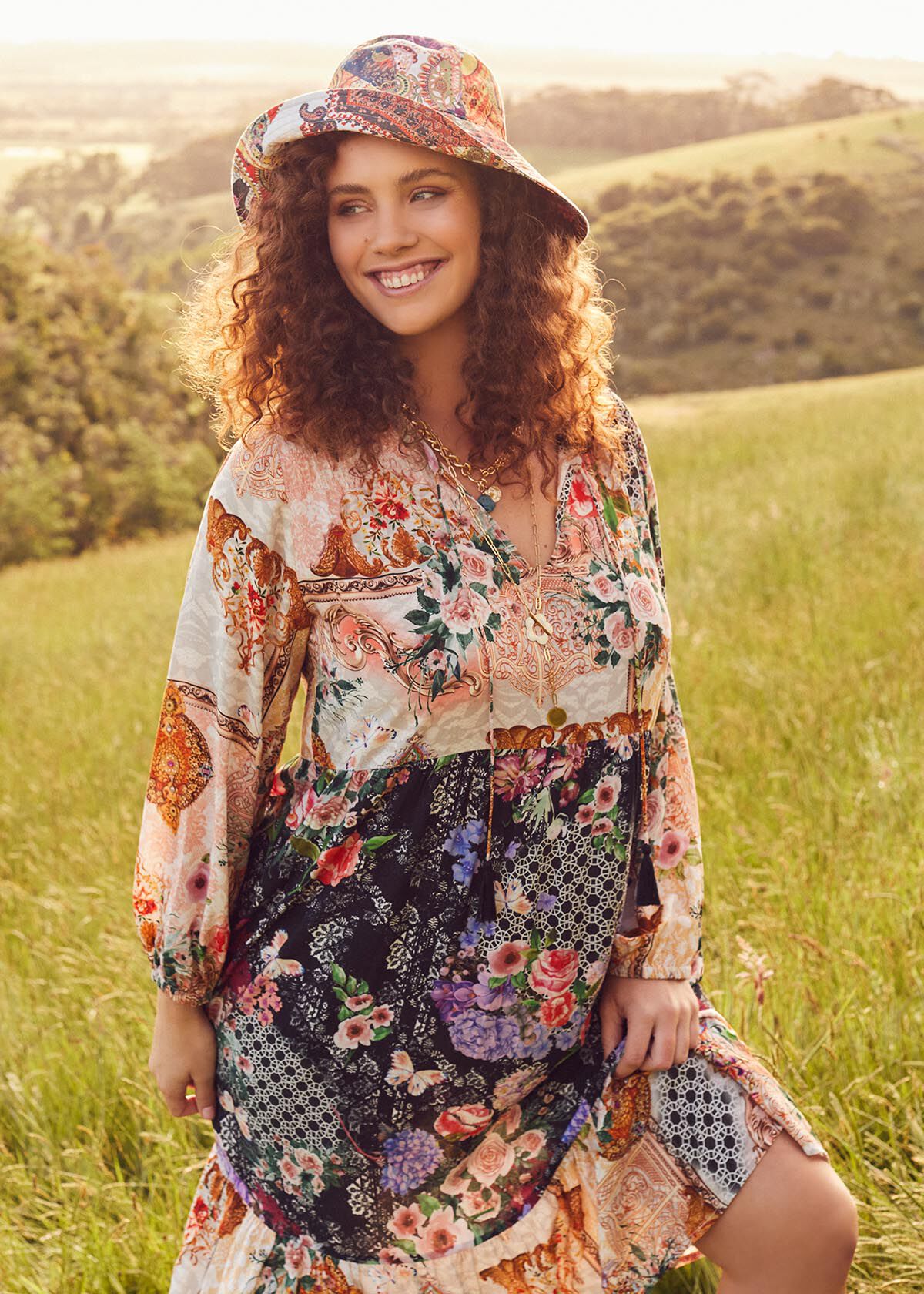 Patchwork boho shop dress