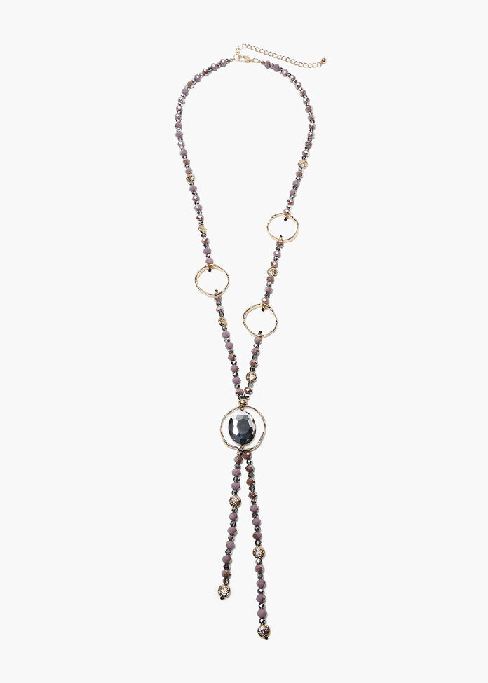 Glam Gold Ring Necklace, , hi-res