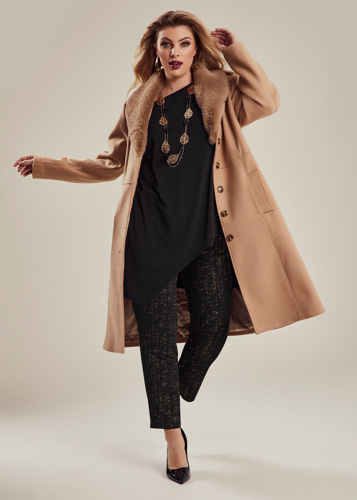 Lara Wool Blend Coat