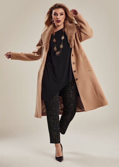 Plus Size Lara Wool Blend Coat
