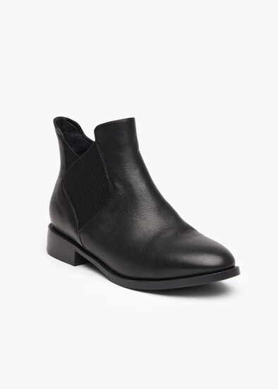 Orthotic Leather Ankle Boot