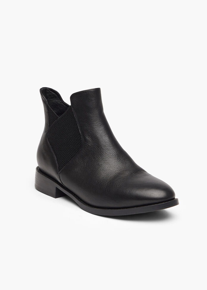 Orthotic Leather Ankle Boot, , hi-res