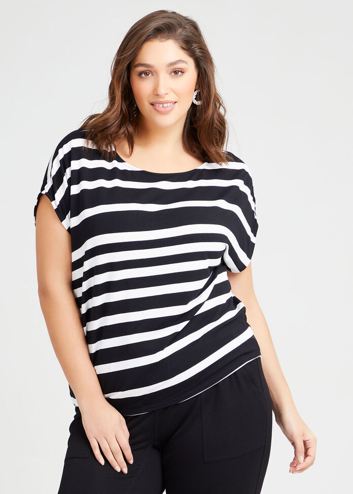 Bamboo Stripe Top, , hi-res